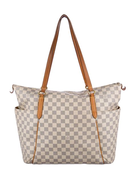 lv totally mm azur|LOUIS VUITTON Damier Azur Totally MM .